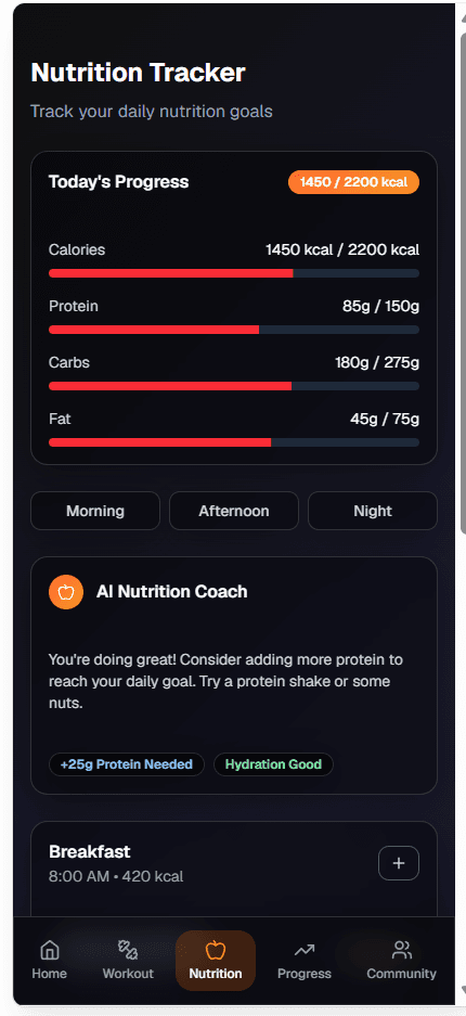 Workout Dashboard